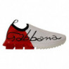 Scarpe da ginnastica con sandali Sorrento bianchi e rossi - EU39/US6