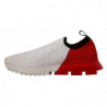 Scarpe da ginnastica con sandali Sorrento bianchi e rossi - EU39/US6