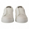 Scarpe da ginnastica casual dgfamily in pelle bianca - EU46 /US13