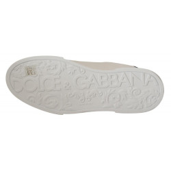 Scarpe da ginnastica casual dgfamily in pelle bianca - EU46 /US13