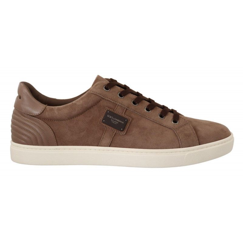 Scarpe da ginnastica in pelle scamosciata marrone - EU40/US7