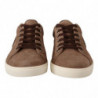 Scarpe da ginnastica in pelle scamosciata marrone - EU40/US7