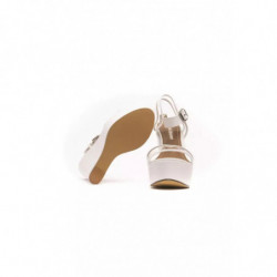 Sandalo in materiale esterno bianco - EU36/US6