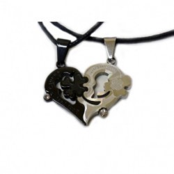 Coppia di collane con cuore...