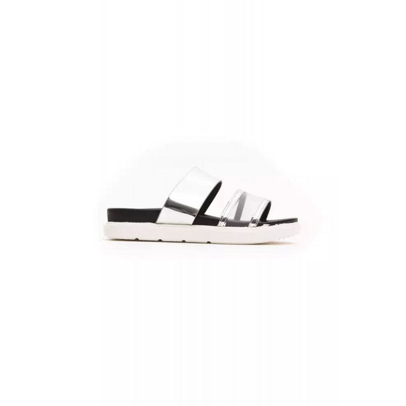 Sandalo in materiale esterno argento - EU37/US7
