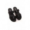 Sandalo in materiale esterno nero - EU39/US9