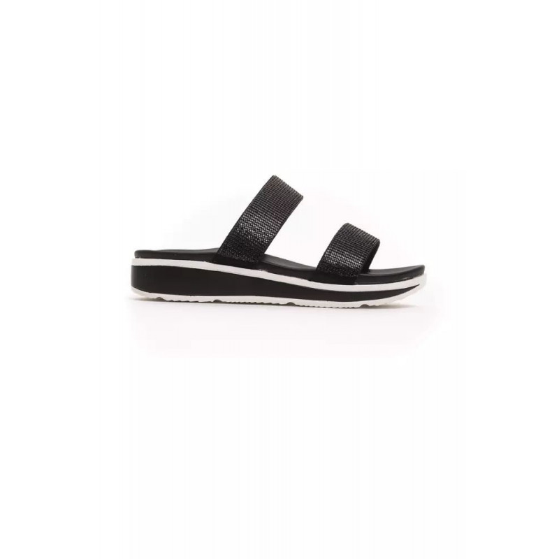 Sandalo in materiale esterno nero - EU41/US11
