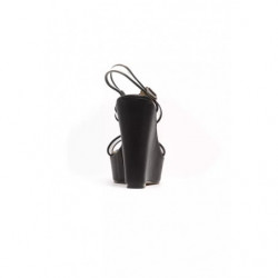 Sandalo in materiale esterno nero - EU35/US5