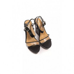 Sandalo in materiale esterno nero - EU39/US9
