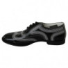 Scarpe derby formali in pizzo bianco in pelle nera - EU44/US11