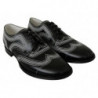 Scarpe derby formali in pizzo bianco in pelle nera - EU44/US11