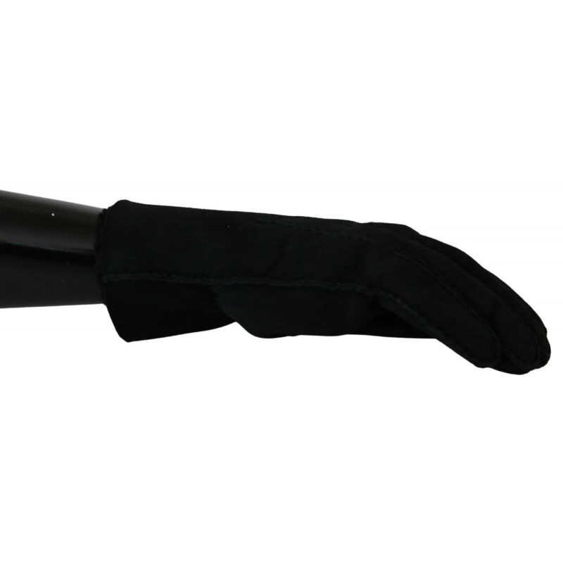 Guanti da motociclista da motociclista in pelle nera - 8.5-S