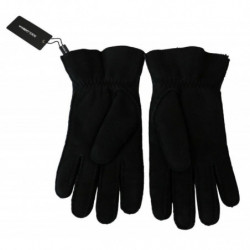 Guanti da motociclista da motociclista in pelle nera - 8.5-S