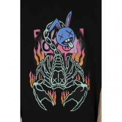 Maglietta in cotone nero - XXL