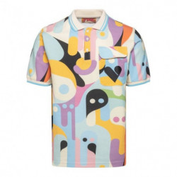 Polo in cotone multicolore...