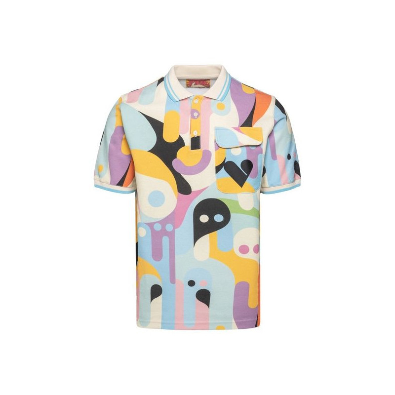 Polo in cotone multicolore - XS