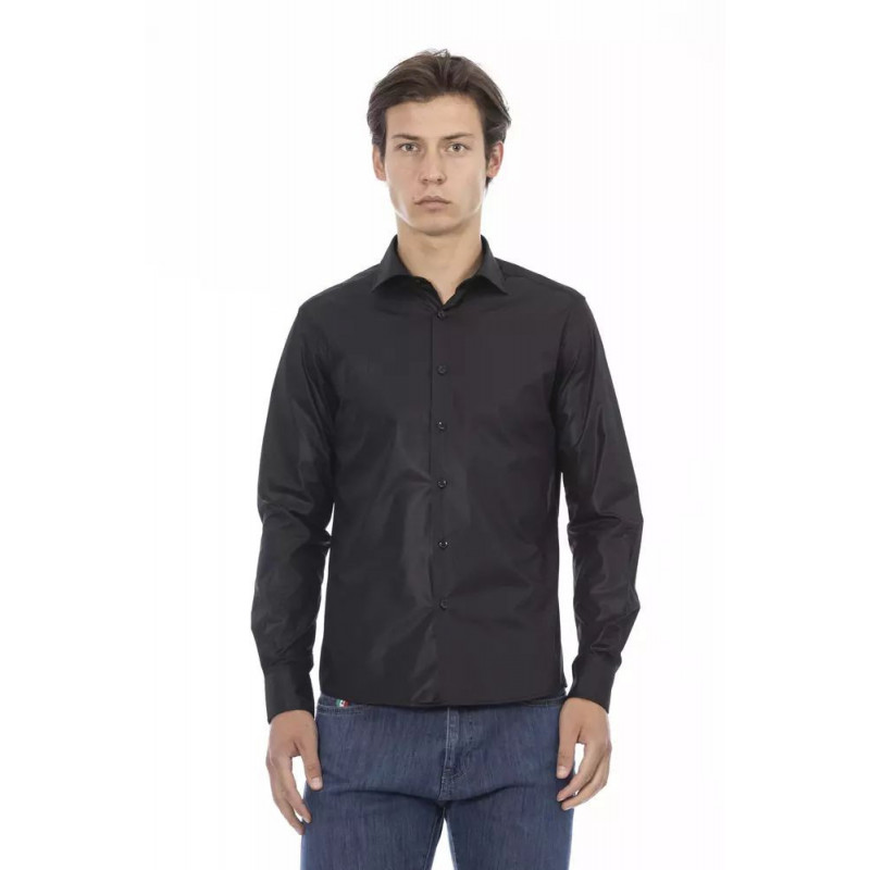 Camicia in poliestere nero - XXL