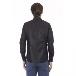 Camicia in poliestere nero - XXL