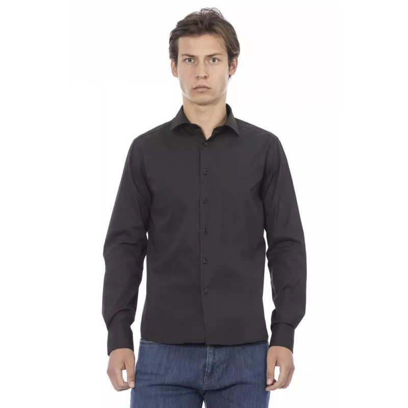 Camicia in cotone grigio - L