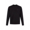 Felpa con dettagli logo in cotone nero - S