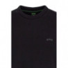 Felpa con dettagli logo in cotone nero - S