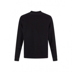Felpa con dettagli logo in cotone nero - S