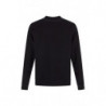 Felpa con dettagli logo in cotone nero - S