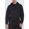 Felpa con cappuccio con dettagli logo in cotone blu scuro - L