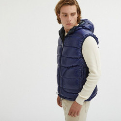Gilet in nylon blu - XL