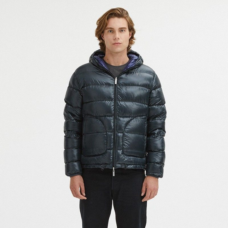Giacca in nylon blu - L