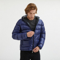 Giacca in nylon blu - L