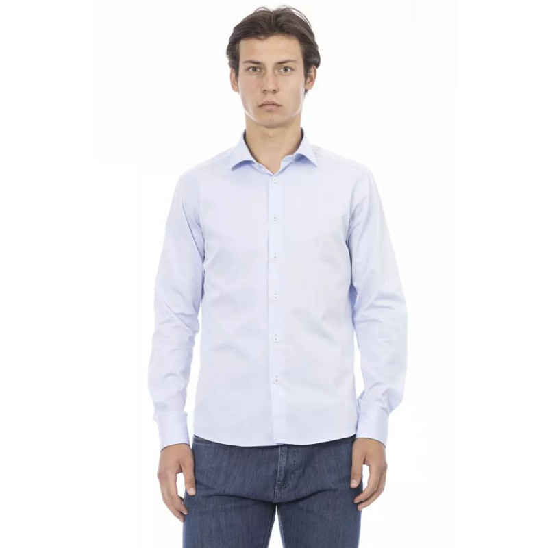 Camicia in cotone azzurro - XL