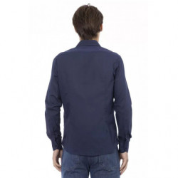Camicia in cotone blu - XL