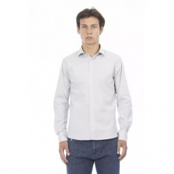 Camicia in cotone grigio - L