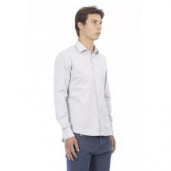 Camicia in cotone grigio - L
