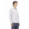 Camicia in cotone grigio - L