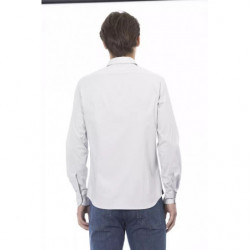 Camicia in cotone grigio - L