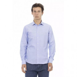 Camicia in cotone azzurro - XL
