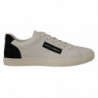 Scarpe da ginnastica basse in pelle bianca nera - EU39.5/US6.5