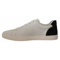 Scarpe da ginnastica basse in pelle bianca nera - EU39.5/US6.5