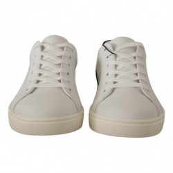 Sneakers basse in pelle bianca blu - EU39/US6