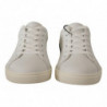 Sneakers basse in pelle bianca blu - EU39/US6