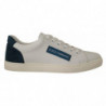 Sneakers basse in pelle bianca blu - EU39.5/US6.5