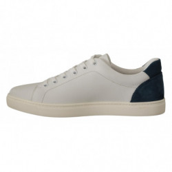 Sneakers basse in pelle bianca blu - EU39.5/US6.5