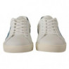 Sneakers basse in pelle bianca blu - EU39.5/US6.5
