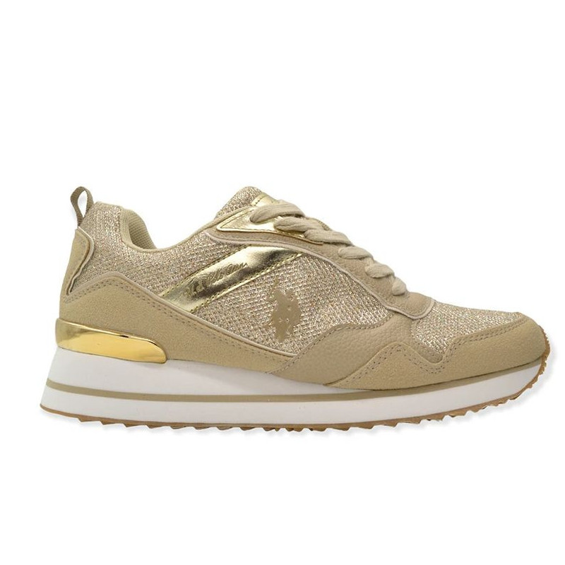 Sneaker In Eco Tessuto Beige - EU35/US5