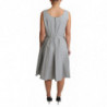 Abito a trapezio in cotone grigio a pois - IT44-L