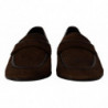Scarpe Mocassini eleganti Scarpe slipper in pelle marrone - EU39/US6