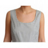 Abito a trapezio in cotone grigio a pois - IT44-L