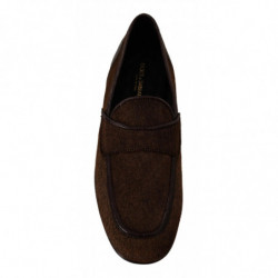 Scarpe Mocassini eleganti Scarpe slipper in pelle marrone - EU43/US10